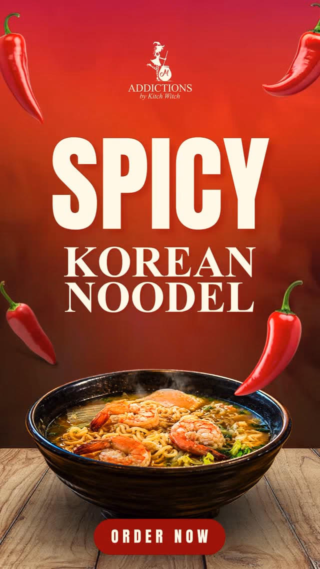 Feeling spicy today? Come and try our Korean Style Noodles