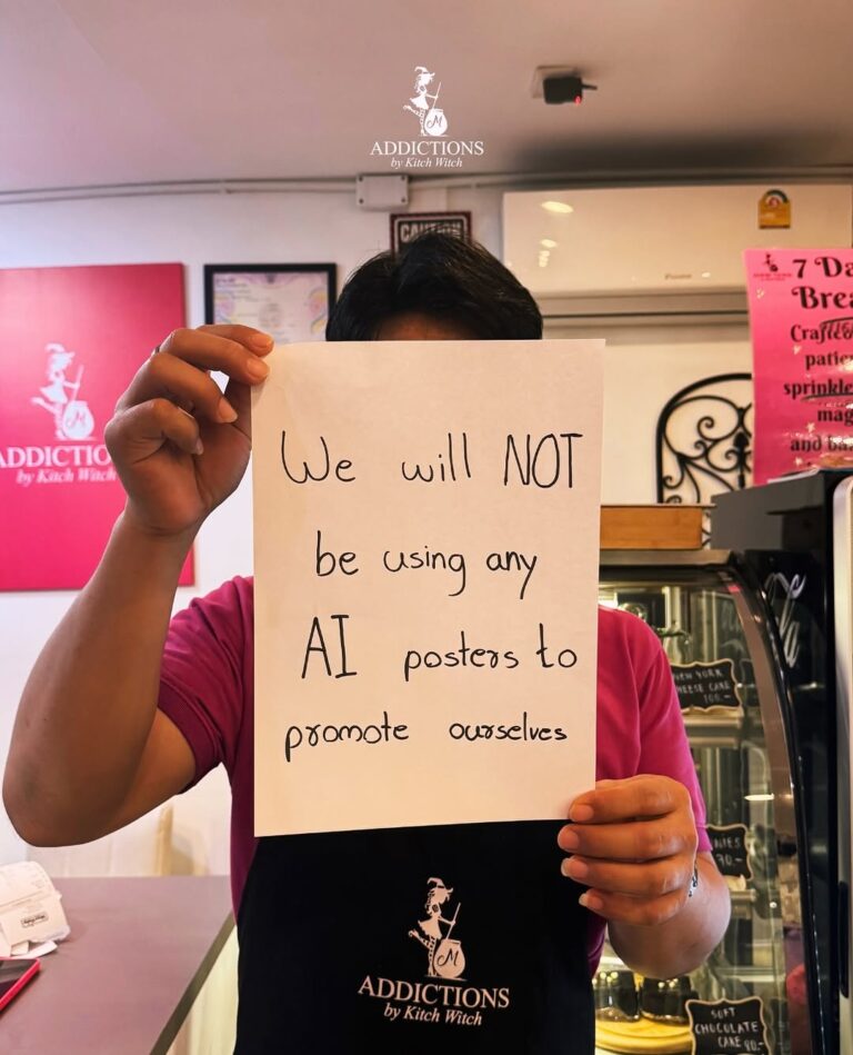 We say no to AI posters