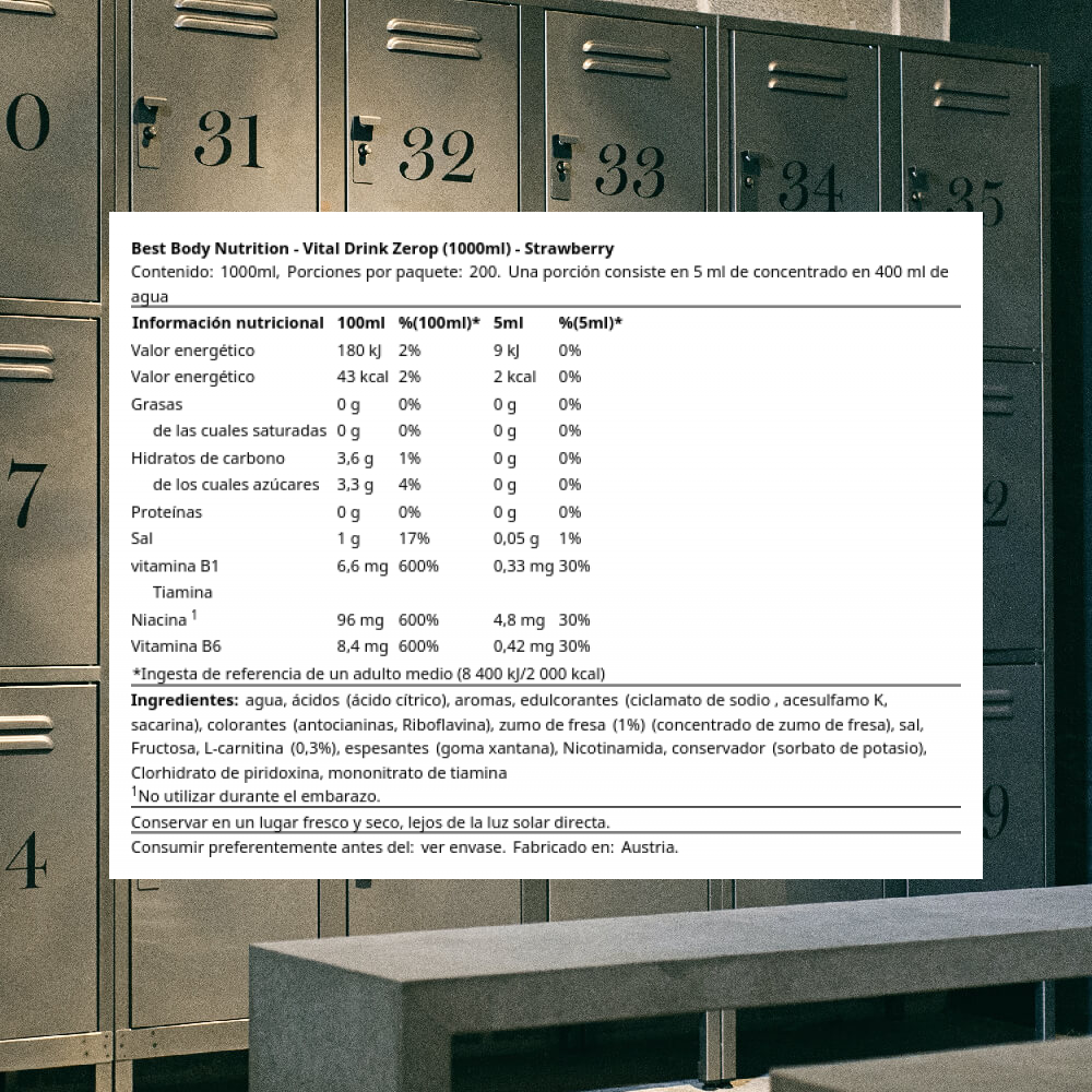 Best Body Nutrition Low Carb Vital Drink - Intra- & Post-Workout - Imagen 72 de 78