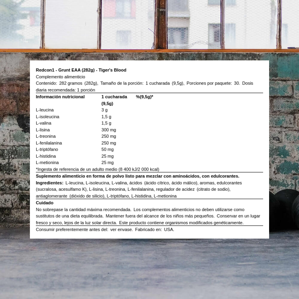 Redcon1 Grunt EAA - Amino Acids - EAA - Imagen 9 de 9