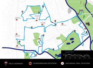 Hackney Half Marathon Route | Charity places | Ovarian Cancer Action