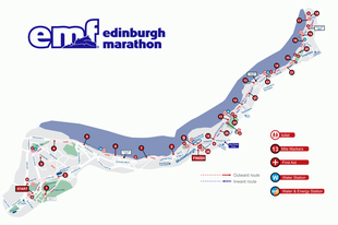 Edinburgh Marathon's "fast and friendly" route through the city