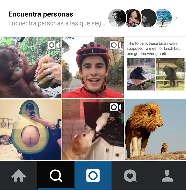 instagram discover tab