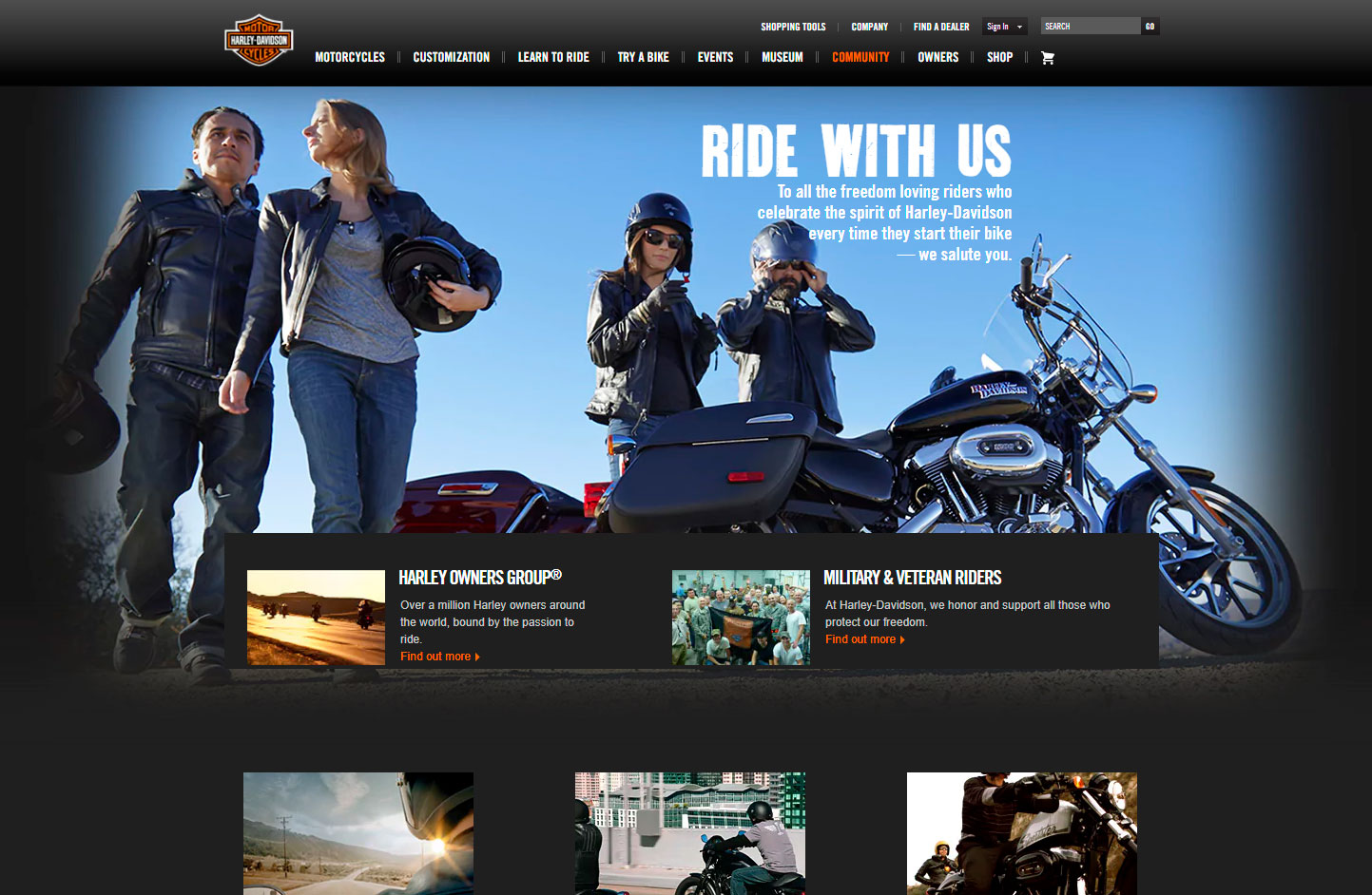 Comunidad de marca Harley Davidson