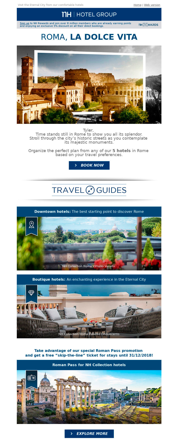 Email Marketing para Hoteles - Inspiración viajes