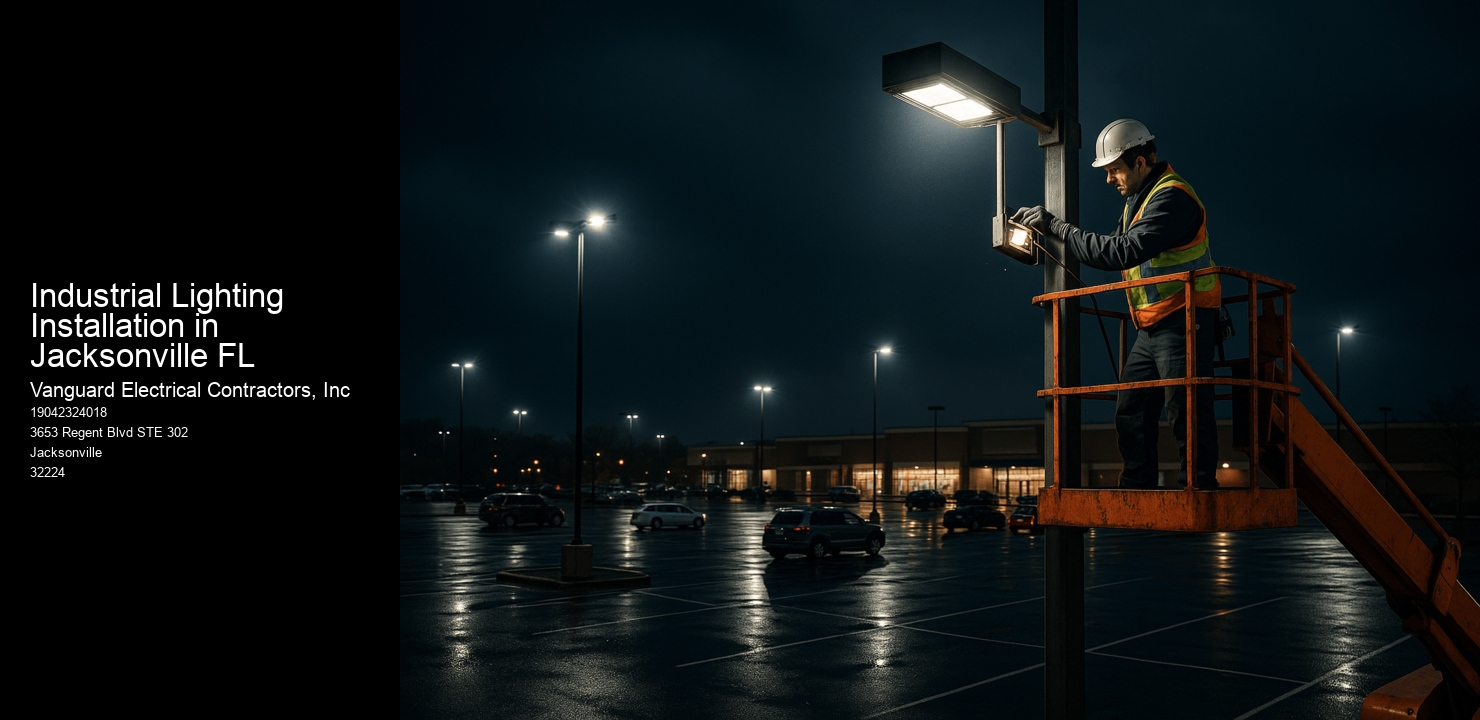 Industrial Lighting Installation in Jacksonville FL Vanguard Electrical Contractors, Inc Industrial Lighting Installation in Jacksonville FL