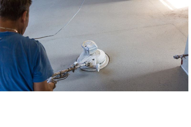 repairing cracks in polished concrete floors