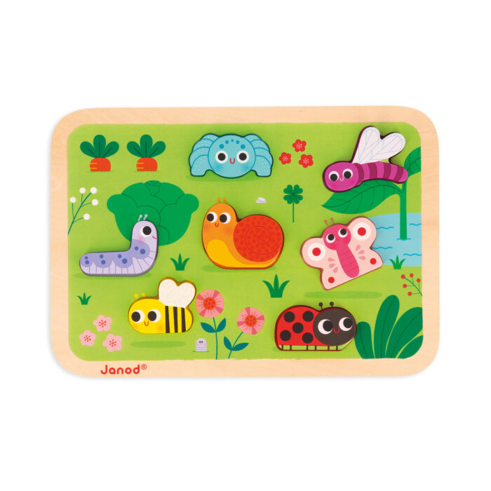 Janod Chunky Puzzel - De Tuin - Afbeelding 4