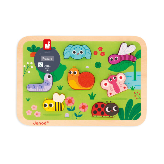 Janod Chunky Puzzel - De Tuin - Afbeelding 3