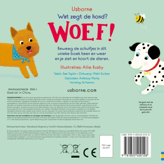 Wat zegt de hond? Woef! / druk 1 | 9781835400128