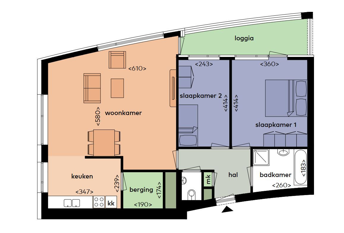 Te huur: Dordrecht / €1120,00 p.m. / 83,00m2