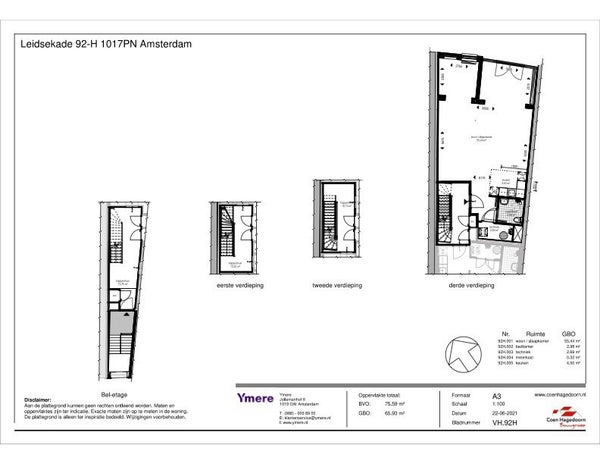 Te huur: Amsterdam / €824 p.m. / 69m2