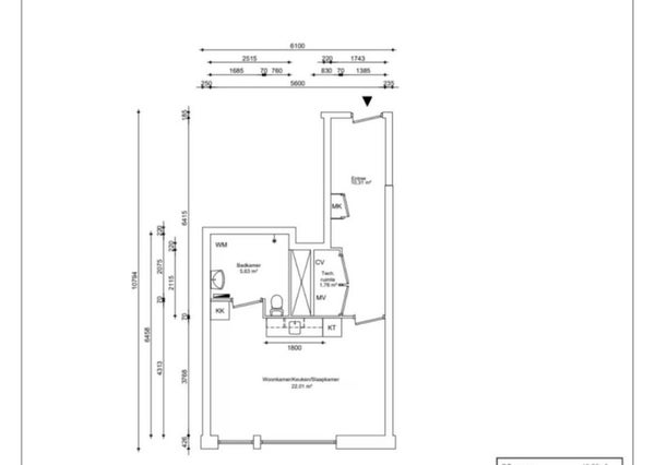 For rent: Amsterdam / €916.00 p.m. / 40.00m2