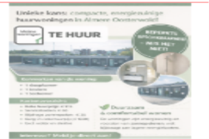 Te huur: Almere / €915,00 p.m. / 45,00m2
