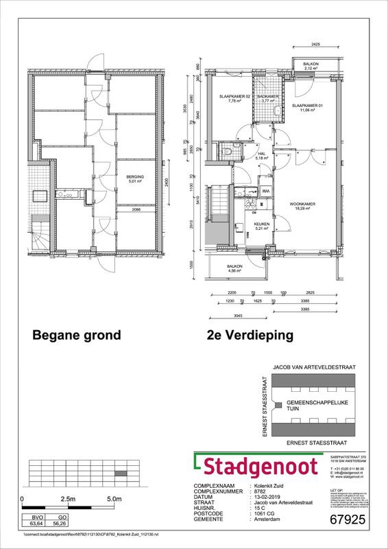 Te huur: Amsterdam / €1066 p.m. / 56m2