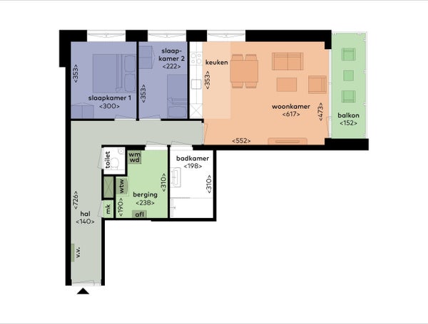 For rent: Den Haag / €1485.00 p.m. / 81.00m2