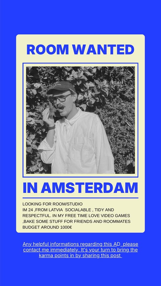 Te huur: Amsterdam / €1100,00 p.m. / 1,00m2