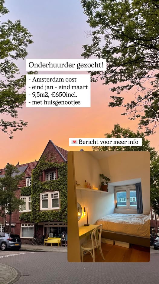 Te huur: Amsterdam / €650,00 p.m. / 10,00m2