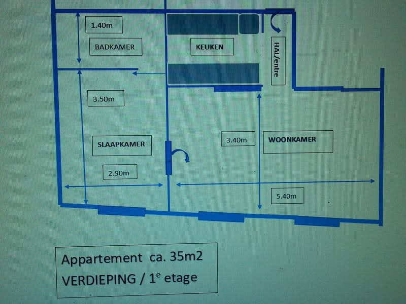 For rent: Mook / €1500 p.m. / 35m2