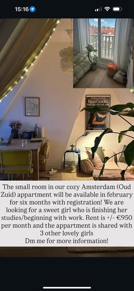 Te huur: Amsterdam / €950,00 p.m. / 10,00m2