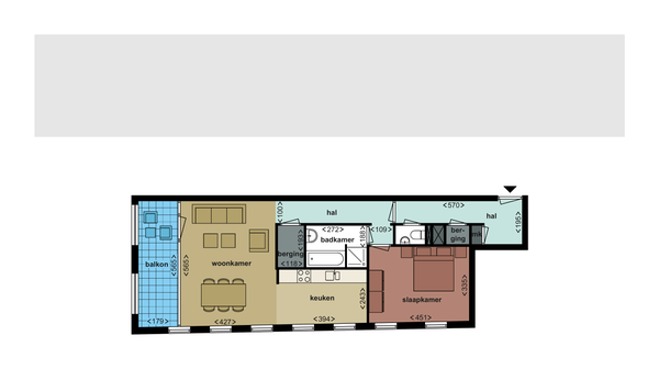Te huur: Breda / €1420,00 p.m. / 77,00m2