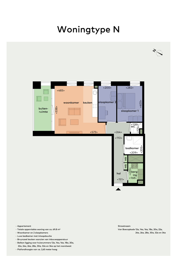 Te huur: Den Haag / €1555 p.m. / 70m2