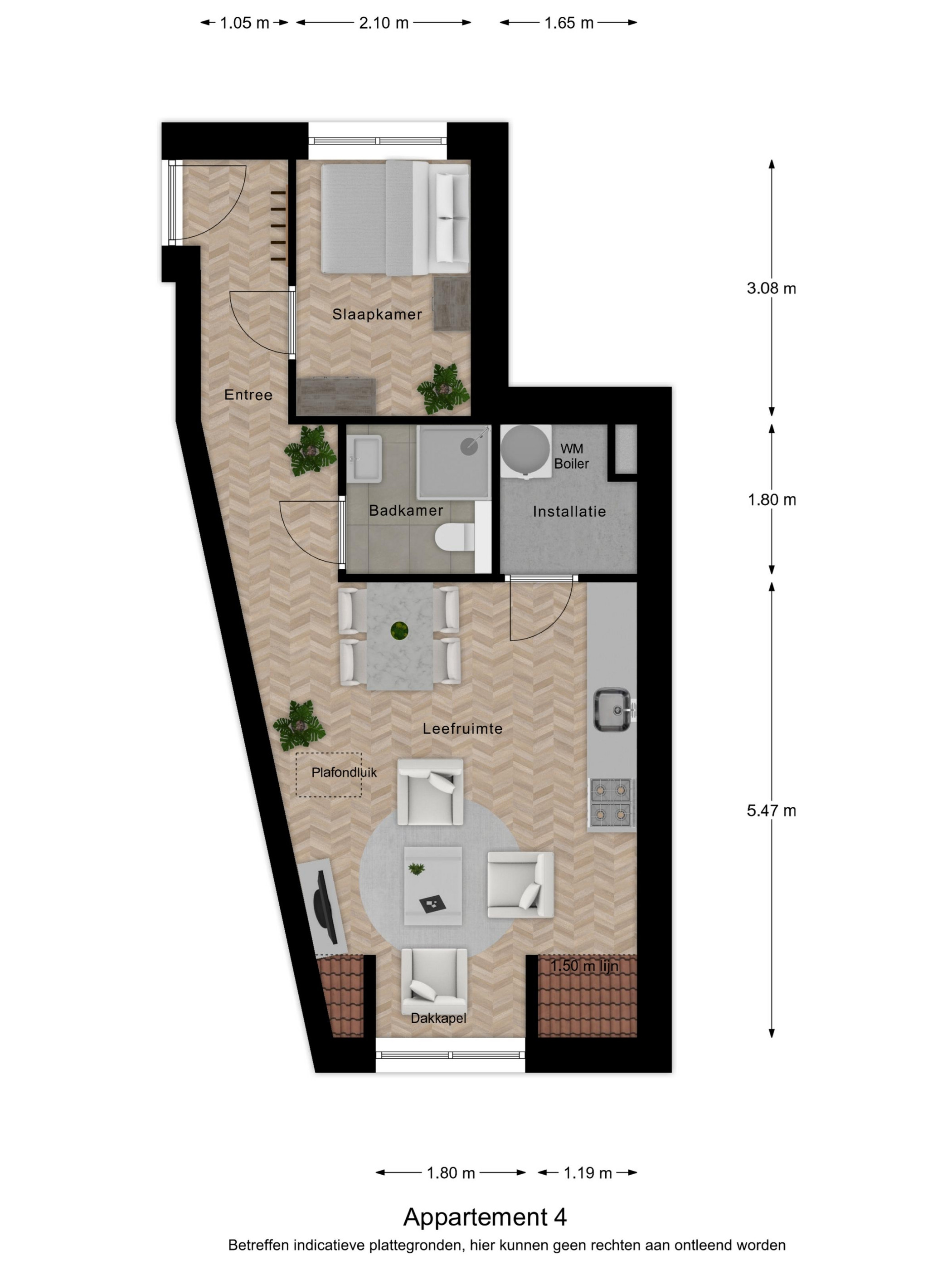 Te huur: Loo / €1035,00 p.m. / 41,00m2
