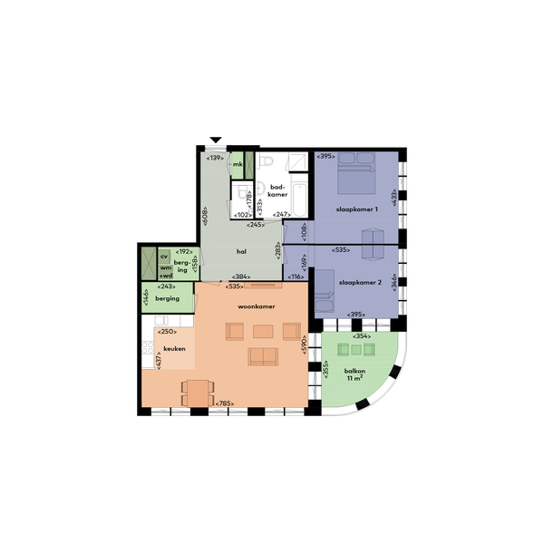 Te huur: Utrecht / €2065,00 p.m. / 112,00m2