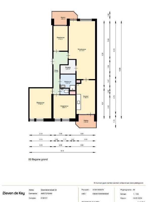 Te huur: Amsterdam / €928 p.m. / 89m2