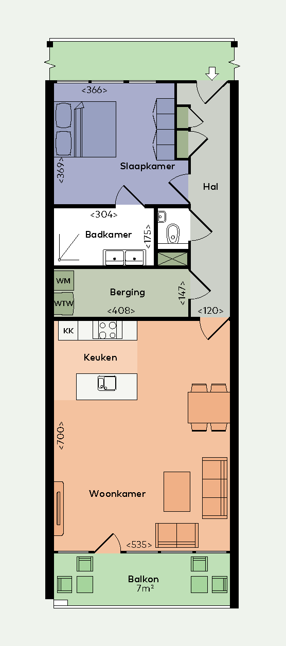 For rent: Rotterdam / €1455.00 p.m. / 76.00m2