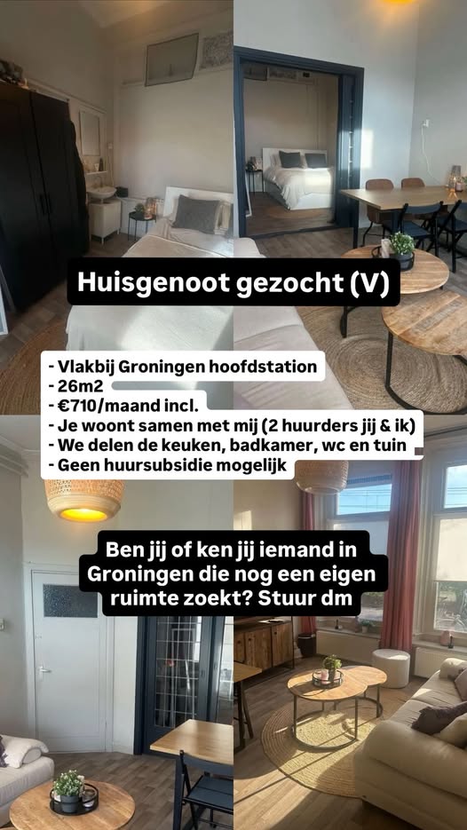 Te huur: Groningen / €710 p.m. / 26m2