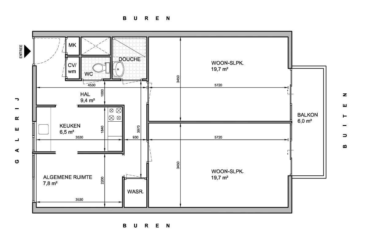 For rent: Delft / €494 p.m. / 19m2