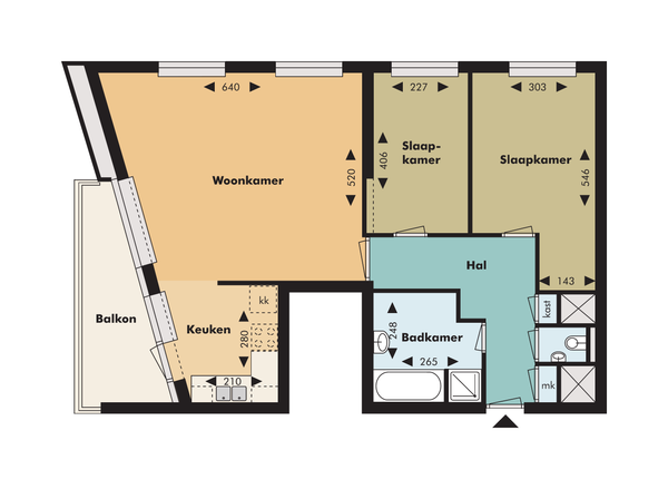 Te huur: Rotterdam / €1635,00 p.m. / 78,00m2