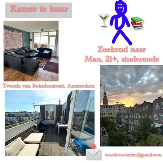 Te huur: Amsterdam / €522 p.m. / 20m2
