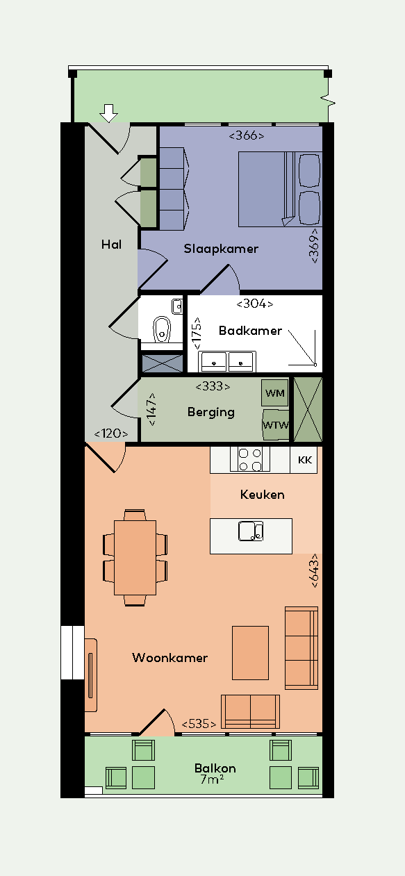 Te huur: Rotterdam / €1435 p.m. / 72m2
