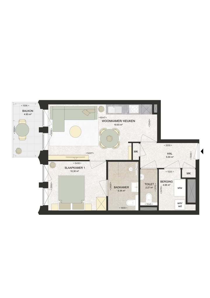 Te huur: Haarlem / €1228 p.m. / 50m2