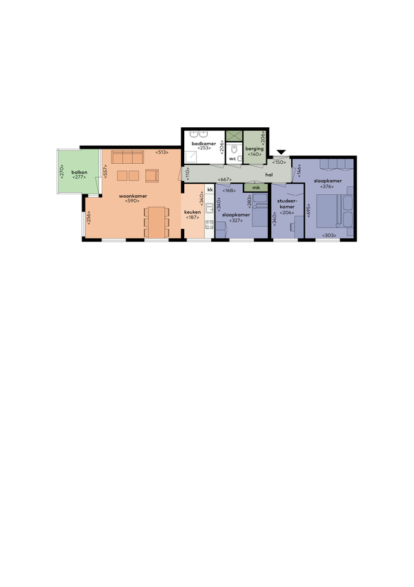 For rent: Amsterdam / €1895 p.m. / 91m2