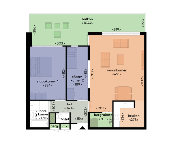 Te huur: Tilburg / €1280,00 p.m. / 79,00m2