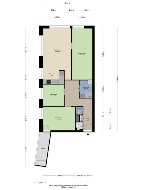 Te huur: Den Haag / €1500 p.m. / 84m2