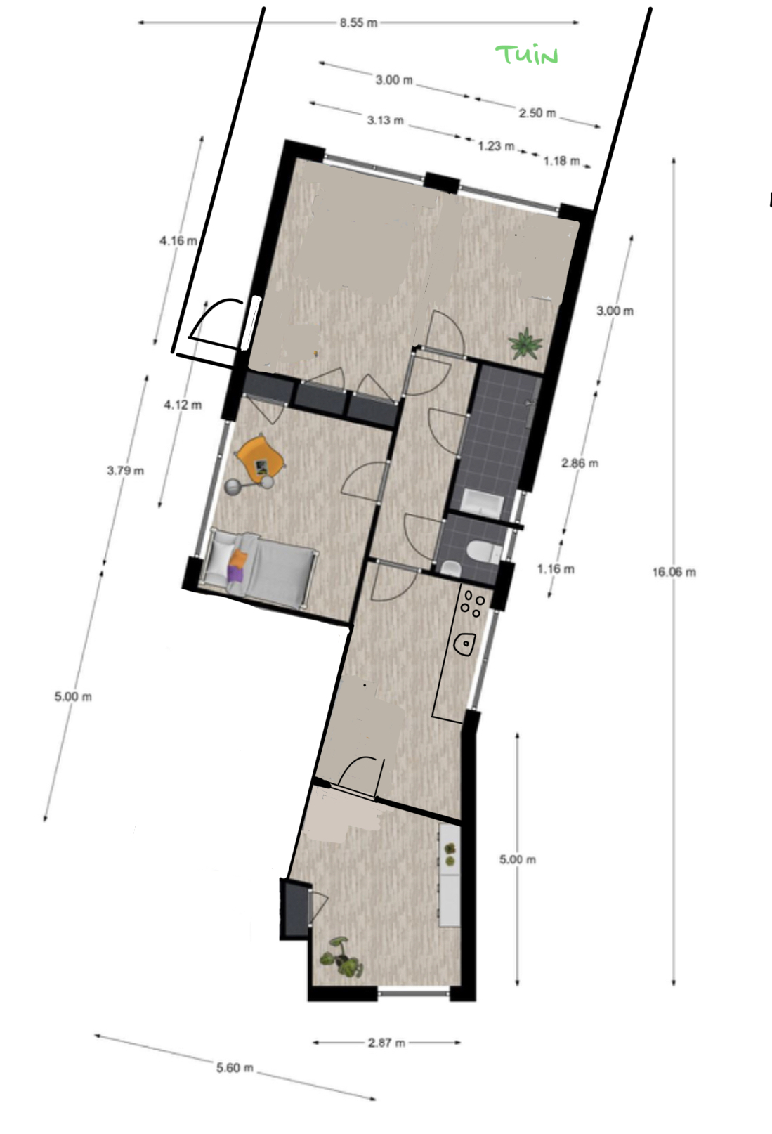 Te huur: Velp-Rheden / €658 p.m. / 46m2