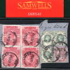 GB QV HIGH VALUES 5s{4} 1s JUBILEE{3} 1894 CDS Registered Piece Cat £1,240 SS541