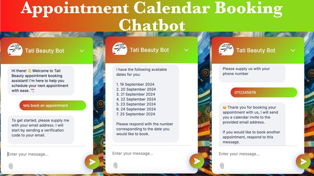 Appointment Calendar Booking Chatbot with KaraboAI