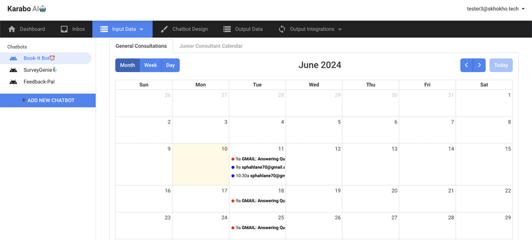 Complete the google calendar Integration