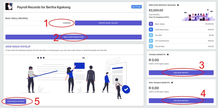 Employee Payroll Set-up