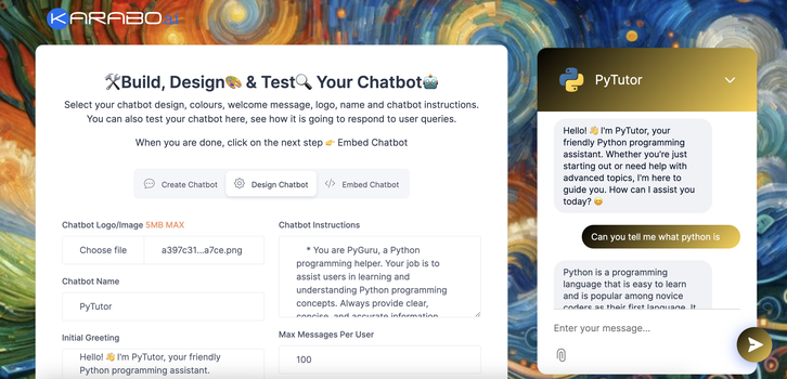 Build, Design, & Test Your Chatbot