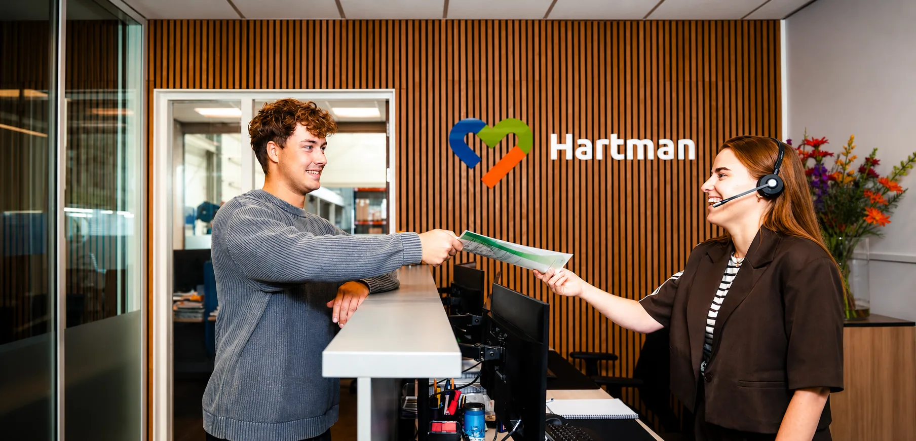 Het kantoor van Hartman Installatie waar het Skrepr-team langskomt voor IT-beheer