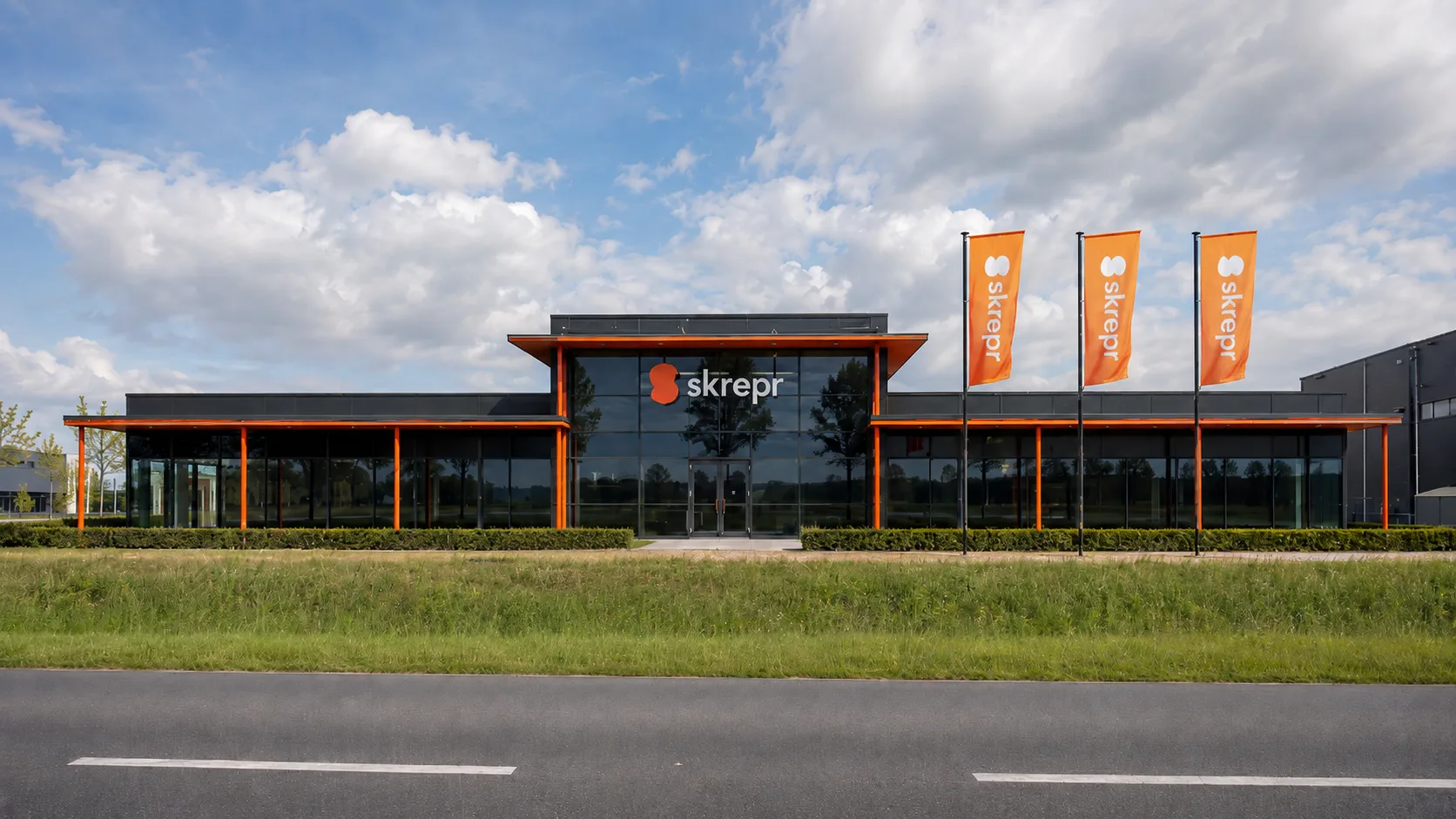 Skrepr software team aan het bouwen
