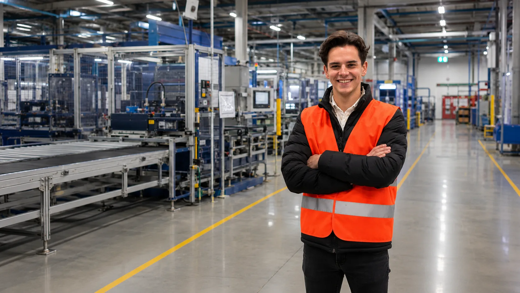 Productievloer bij een Nederlandse productiefabriek