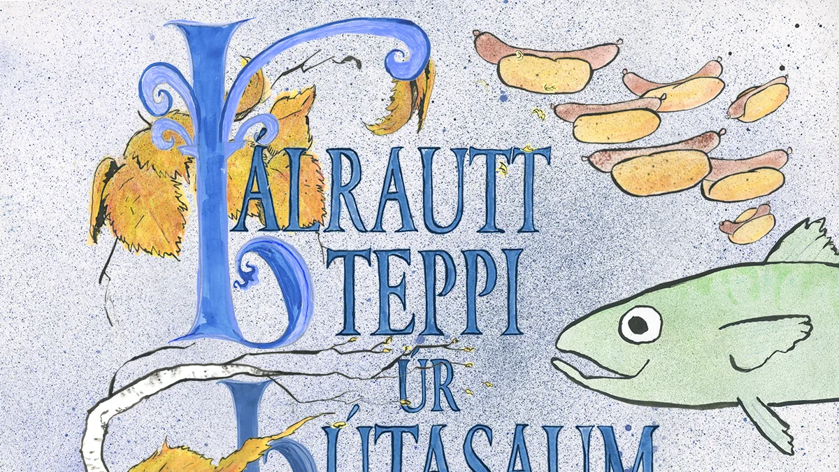 Bálrautt teppi úr bútasaum