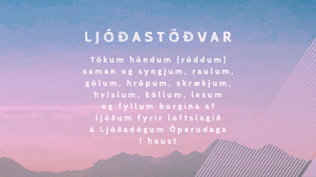 Ljóðastöðvar